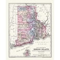 thumbnail image 3 of Mitchell 20x24 Black Modern Framed Museum Art Print Titled - Rhode Island - Mitchell 1877, 3 of 5