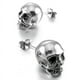 thumbnail image 4 of Pendientes de aro con calavera shaofei dorado Y negro, 4 of 4