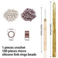 thumbnail image 2 of 6Pcs Hair Tinsel Kit with Tool 1200 Strands Hair Tinsel Heat Resistant Tinsel Hair Extensions Sparkling Shiny Glitter Fairy Hair for Women Girls Kids (Champagne Gold), 2 of 7