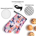 Oven Mitts and Pot Holders 4 Piece, Multicolored paint spots pattern