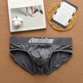 thumbnail image 1 of Men Triangle Underwear Low Rise Fashion Increase Capsular Elasticity Body Bag Hugging Comfortable Briefs Slip Dropshipping gray L, 1 of 5