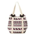 thumbnail image 4 of No Boundaries Women's Woven Beach Tote Handbag, Purple, 4 of 5