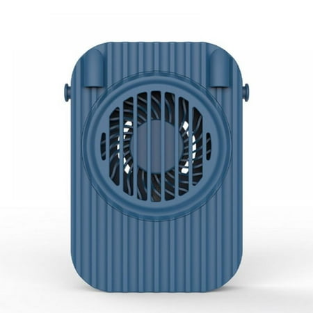 

Newest 2021 Mini Fan With Neck Hanging Special Bladeless Fan (Blue)