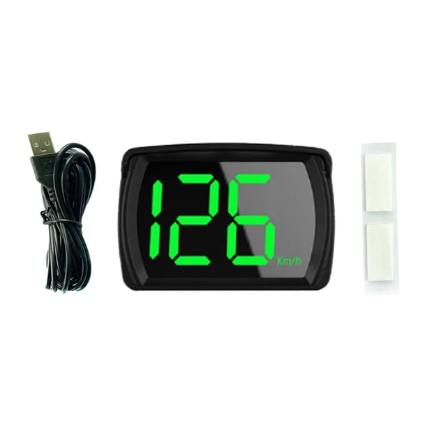 Pantalla de medidor de velocidad de cabeza HUD para coche, tiempo de advertencia de velocidad, odómetro de velocidad Digital moderno multifuncional, KMH CUTICAT Pantalla frontal