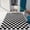 3, variant on Large Checkerboard Area Rugs Green Brown Black Pink Colors Modern Contemporary Living Room Carpets for Home Decor
