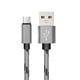 thumbnail image 1 of Moyic Cable de carga tipo -C Cable de cargador rápido Cable de datos trenzado de nailon Accesorio de cable de teléfono Teléfono y Comunicación Gris 1 metro, 1 of 6