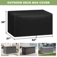 thumbnail image 2 of DONGPAI Patio Deck Box Cover, Outdoor Storage Box Cover Waterproof Anti-UV Bench Protector with Drawstring, 2 of 7