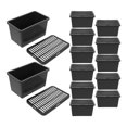 thumbnail image 1 of Minkissy 15Pcs Reptile Travel Carrier Grey Plastic Box with Lid for Lizards Turtles and Small Pets, 1 of 8
