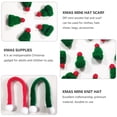 thumbnail image 3 of EeaseMX 20 mini sombreros para muñecas, bufandas de punto de lana, adornos para carcasas de teléfono DIY, 3 of 7