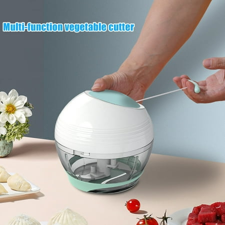 

Manual Garlic Chopper Mini Manual Fruit Vegetable Chopper Portable Food Processor Hand Pull Food Cutter Grinder Kitchen New