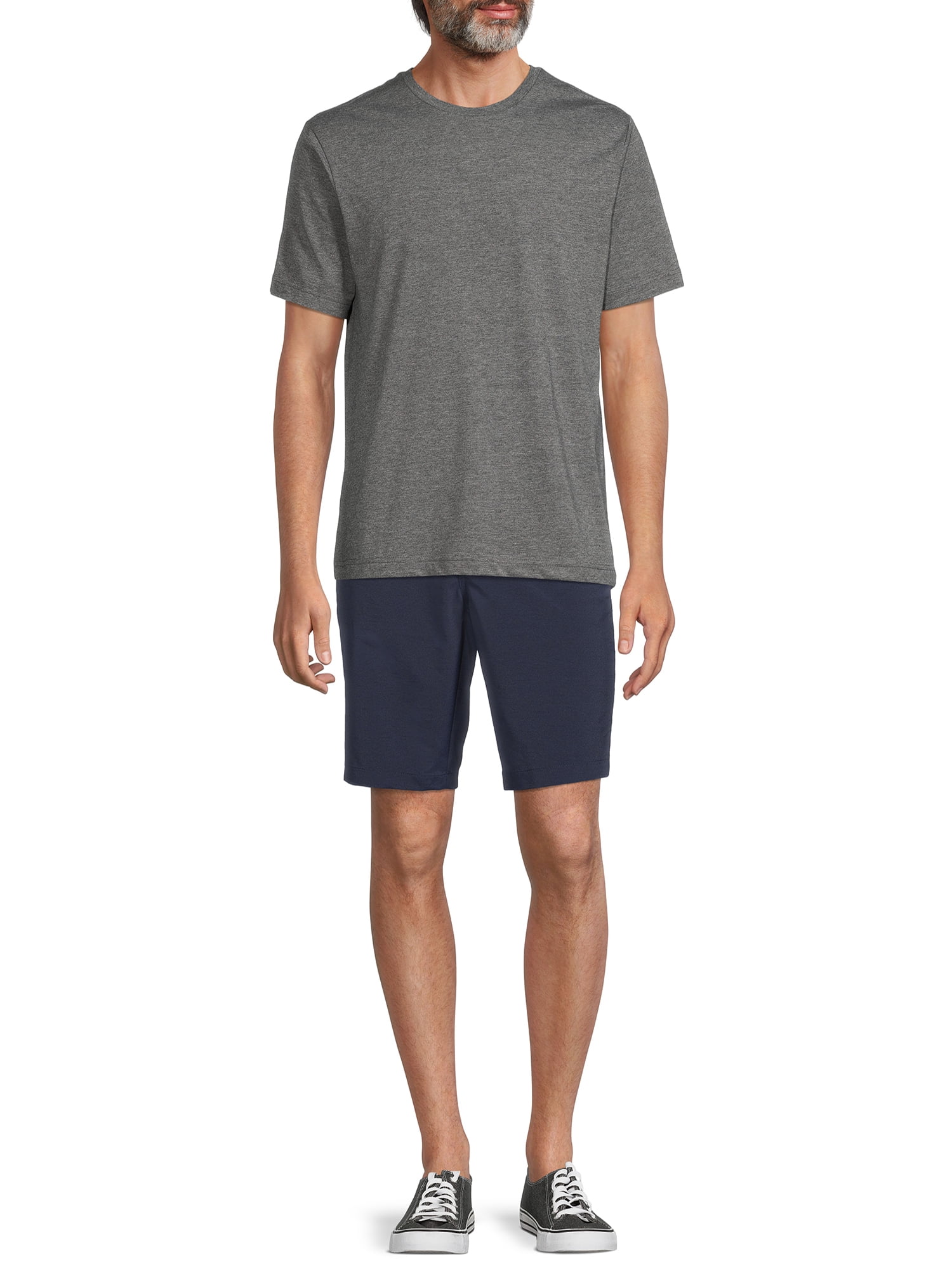 George Men s Synthetic Flat Front Shorts Walmart
