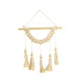 thumbnail image 1 of Macramé tejido para colgar en la pared decoración de la pared de madera decorativo arte geométrico bohemio tapiz flecos para dormitorio, 1 of 9