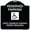 Black & White, variant on SignMission A-DES-BG-1818-23008 18 x 18 in. Designer Series Sign - Reserved Parking State Disabled Parking Permit Required with Handicapped Symbol, Black & Gold