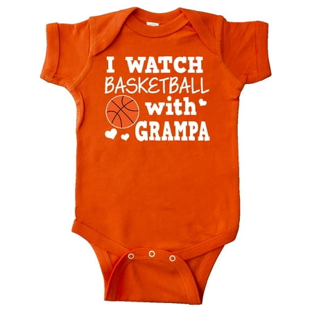 

Inktastic I Watch Basketball with Grampa Gift Baby Boy Bodysuit