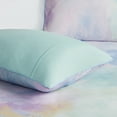 thumbnail image 3 of Intelligent Design 3 Piece Twin/Twin XL Size Watercolor Tie Dye Printed Bedding Set, Aqua Comforter Set with Throw Pillow, 3 of 8