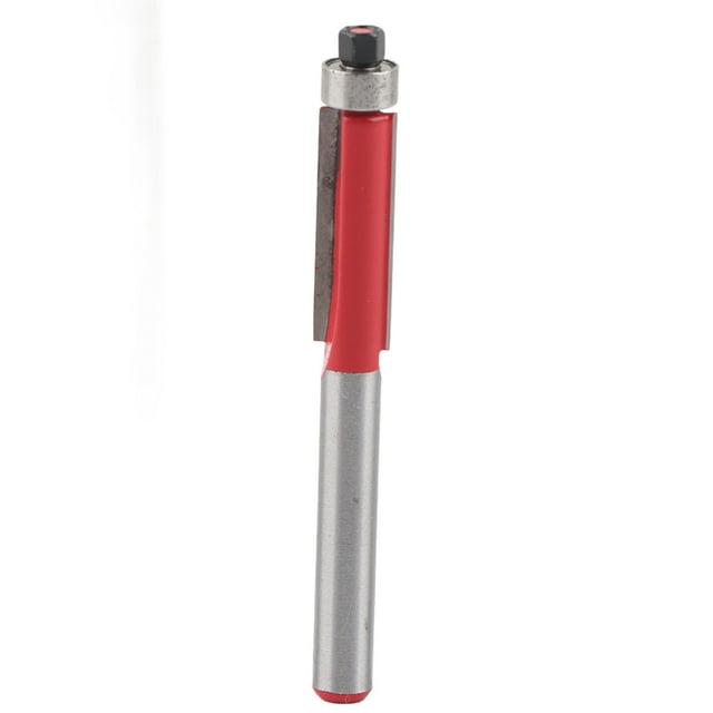 Industrial Hardware Tools,1x 1/4'' Straight Shank Bearing Flush Trim Bit Flutes Bearing Router Ultimate Reliability
