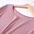 thumbnail image 3 of Defitshape Women's Pant Pajama Set Comfy 2 Piece Short Sleeve Thin Casual Spandex Spring Sleepwear Pjs Dark Pink Large, 3 of 4