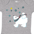 thumbnail image 4 of Inktastic Christmas Polar Bear and Cub with a star Boys or Girls Baby Bodysuit, 4 of 5