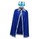 thumbnail image 1 of Disfraz de con capa y corona para fiestas temáticas. Traje ligero de cosplay. Niños Azul, 1 of 8