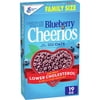 Blueberry Cheerios, Heart Healthy Cereal, Family Size, 19 OZ