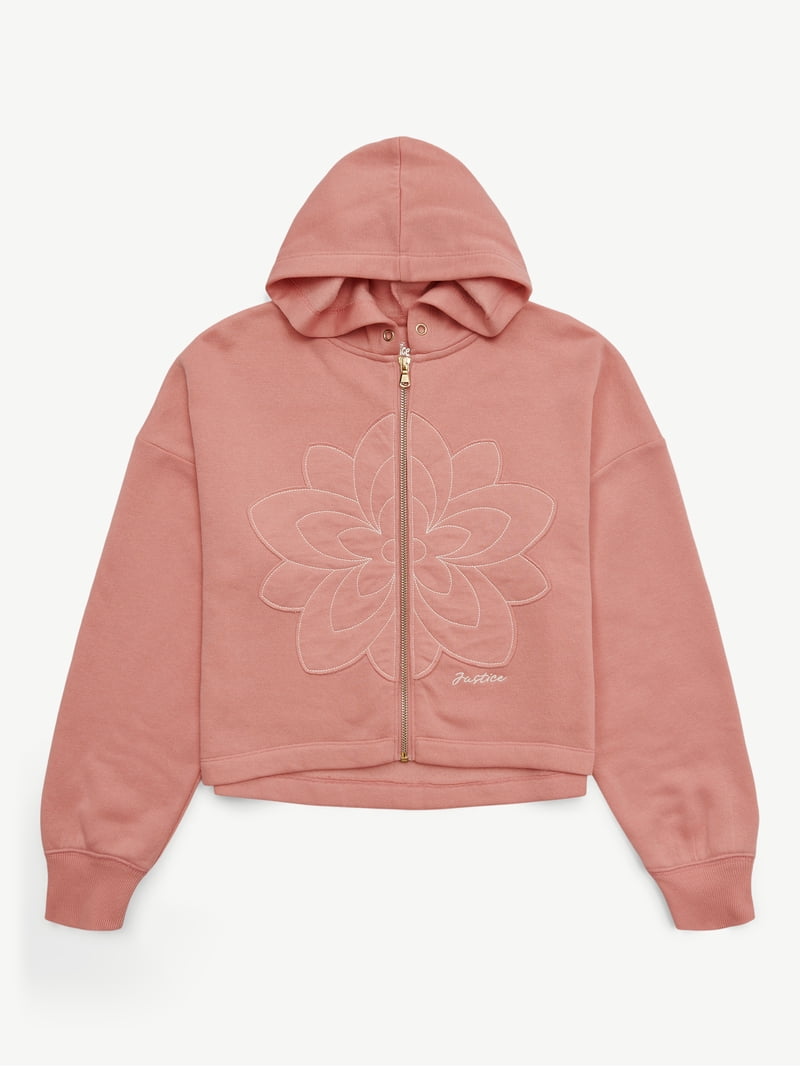 Justice Girls Icon Full Zip Hoodie, Sizes XS - XLP - Walmart.com