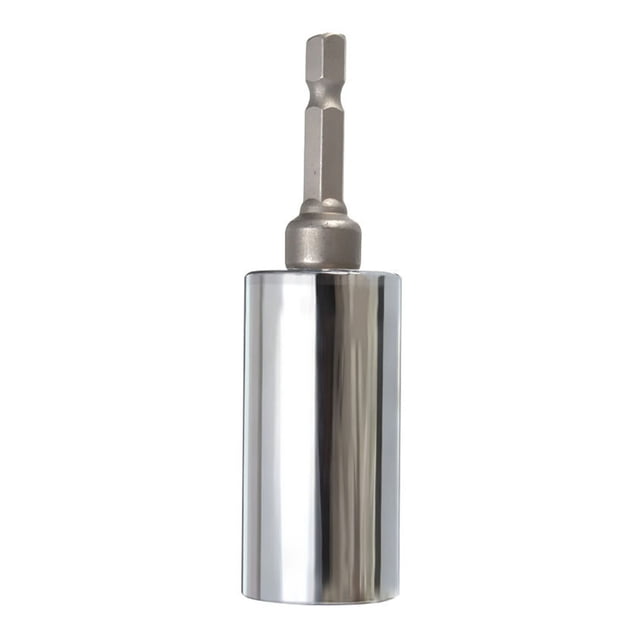Llave de vaso universal de 7 mm a 19 mm, herramienta multifuncional de acero de torsión grande y alta dureza con adaptador de taladro