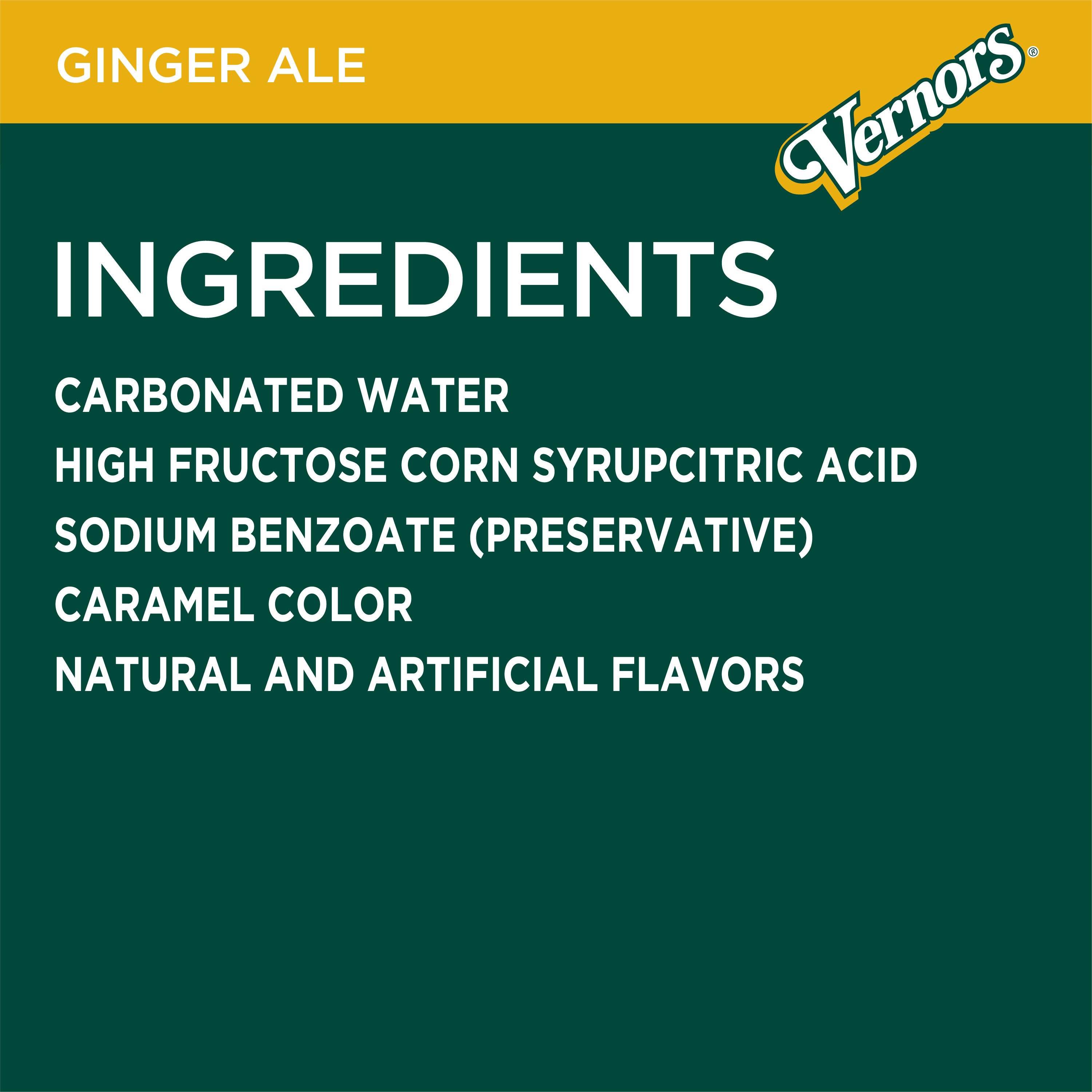Vernors Caffeine Free Ginger Ale Soda Pop, 16.9 fl oz, 6 Pack Bottles - image 5 of 13