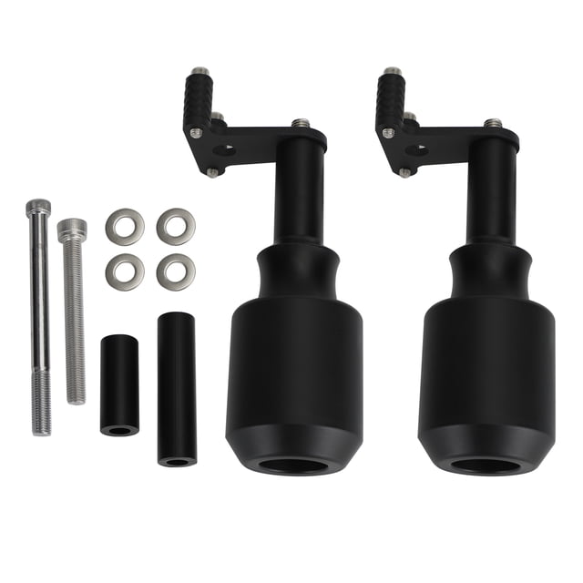 Aluminum Frame Crash Sliders Protection Black Fit For Kawasaki Ninja Z400 18-21