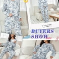 thumbnail image 4 of Joyshaper Womens Pajama Set Long Sleeve Soft Cotton Nightwear Sleepwear Loose Drawstring Home Wear Lounge Sets Camo S, 4 of 6
