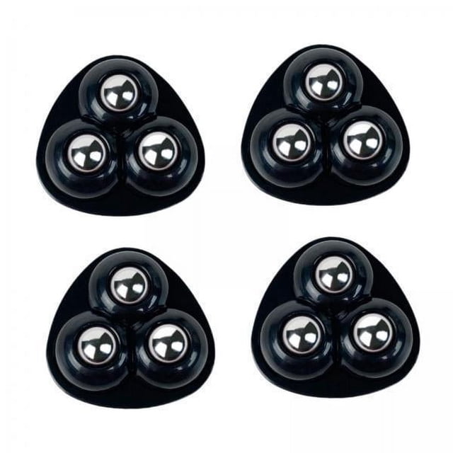 5 X 4 Piezas De Deslizadores De Ruedas Autoadhesivos Para Contenedores De Almacenamiento De Pequeños Electrodomésticos De Color Negro