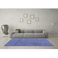 thumbnail image 3 of Ahgly Company Indoor Rectangle Abstract Blue Modern Area Rugs, 2' x 3', 3 of 4
