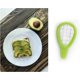 thumbnail image 4 of 1 pieza de cortador de aguacate Rebanador de fruta portátil Separador de pulpa duradero, adecuado para ensalada, guacamole y otros alimentos de aguacate ER, 4 of 5
