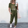 thumbnail image 1 of jovatis Shorts pour Femmes Mode Tendance Été Imprimé Bouton Décontracté Manches Courtes Ensemble Haut + Pantalon, 1 of 4