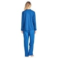thumbnail image 2 of Casual Nights Women's Long Sleeve Floral Lace Trim Pajama Set, 2 of 2