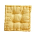 thumbnail image 4 of Cojín cuadrado con forma de galleta, sencillo, para sofá, oficina y sala de estar. Amarillo, 4 of 9