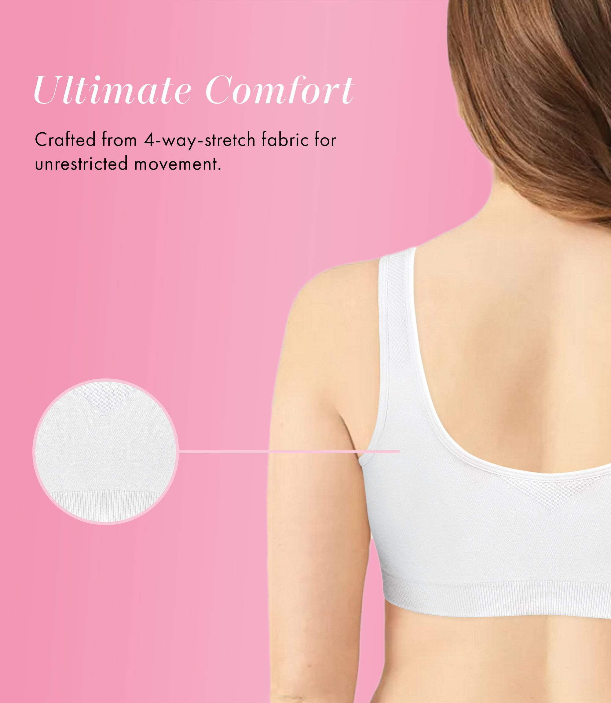 Exquisite Form 5101000 Fully® Seamless Wireless Full Coverage Bra with Front Closure