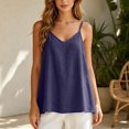 thumbnail image 2 of Xijirk V Neck Loose Camisole with Lightweight Breathable Material for Summer Layering and Casual Daily Matching Outfits,BU1,S, 2 of 4