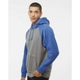 thumbnail image 2 of J. America Vintage Heather Hooded Sweatshirt, 2 of 5
