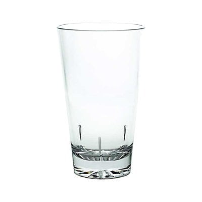 16 oz Mixing Glass Starburst Base Clear Polycarbonate 1 Glass