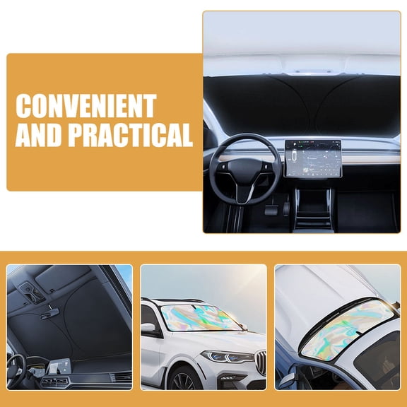 WEAVILUX Front Windshield Sunshade for Car Window - UV and Interior Heat Reduction