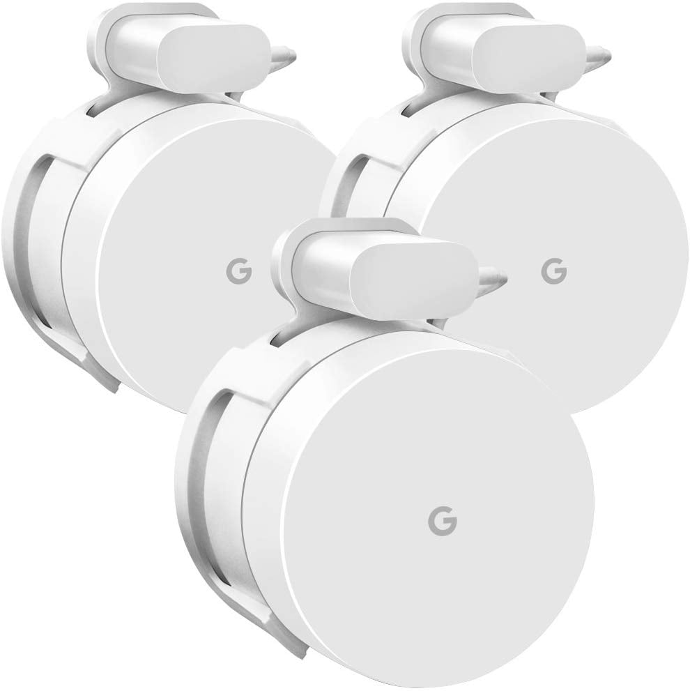 2020 New 3 Pack For Google WiFi Wall Mount Bracket, WiFi Accessories for  Google Mesh WiFi System and Google WiFi Router Without Messy Wires or  Screws 