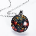 thumbnail image 2 of Hearts Battle Glass Design Circular Pendant Necklace - Stunning Jewelry for All Occasions, 2 of 5