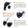 thumbnail image 4 of Cubierta de palo de golf 3 piezas cabeza de cuello largo hierro Protector a prueba de polvo Golf Negro Yuarrent, 4 of 6
