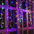 thumbnail image 3 of 96 Led Icicle Curtain Lights Outdoor Curtain Light Xmas Wedding Decor Lamps, 3 of 6