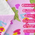 thumbnail image 7 of Flannel Fleece Throw Blanket, Soft Large Throw Blanket, Lightweight Cozy Plush Throw Blanket Fit Sofa Bed, 40"x50", Dinosaur, 7 of 7