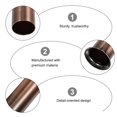 thumbnail image 4 of OULII 12Pcs Lamp Base Sleeve Light Brown Iron Sleeve Shape for Home Lighting, 4 of 8
