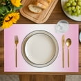 thumbnail image 3 of Placemat Ombre White Pink Placemats for Dining Table Gradient Color Washable Table Mats for Party Kitchen Dining Decoration, 3 of 7