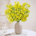 thumbnail image 3 of 10PCS Artificial Silk Flowers with Long Stems Faux Bulk Babys Breath Flowers Fake Silk Flowers Bouquet for Floral Arrangement Tall Vase Home Wedding Table Centerpieces Decor (Yellow), 3 of 9