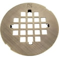 thumbnail image 3 of Westbrass D206B-LAS-06 4-1/2" OD Swedge-Lock Shower Drain with Grid Cover, Antique Brass, 3 of 4