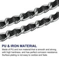 thumbnail image 3 of Purse Chain Strap, 47 Inch Leather Iron Chain Strap Adjustable Handbag Chains Cross Body Replacement Black/Silver Tone, 3 of 5